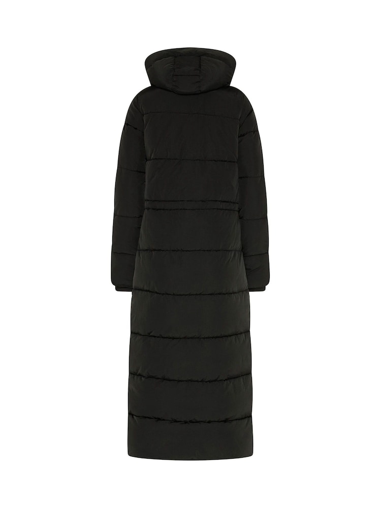 Long Tall Sally Black Padded Maxi Coat - Image 6 of 6 Long Tall Sally Black Padded Maxi Coat - Image 6 of 6
