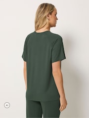 Жасыл - Long Tall Sally Short Sleeve Raglan Loopback T-Shirt - 6суретінің 3 суреті