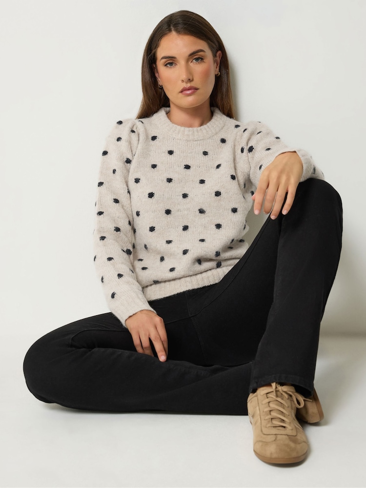 Long Tall Sally Premium Gepunktete Strickpullover - Bild 1 von 6 Long Tall Sally Premium Gepunktete Strickpullover - Bild 1 von 6