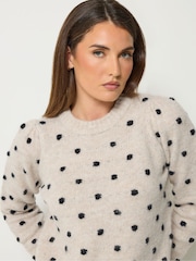 Long Tall Sally Premium Gepunktete Strickpullover - Bild 4 von 6