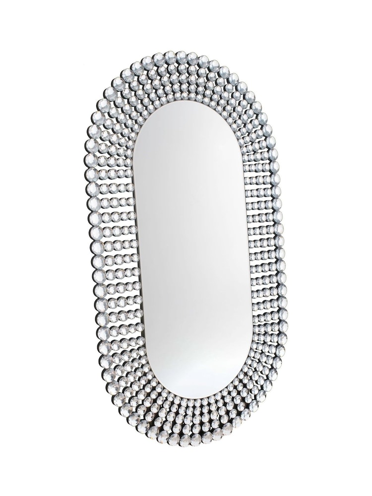 Gallery Home Silver Earby Oval Mirror - Image 2 of 3