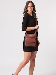 Pure Luxuries London Langley Leather Cross-Body Bag - Image 1 of 5