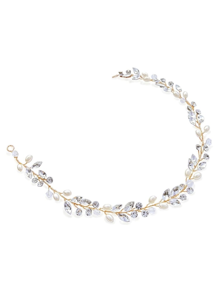 Ivory & Co Gold Bohemia Crystal And Pearl Hair Vine - Image 2 of 5 Ivory & Co Gold Bohemia Crystal And Pearl Hair Vine - Image 2 of 5