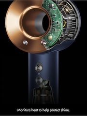 Dyson Prussian Blue Supersonic™ Origin Hair Dryer (Prussian Blue/Rich Copper) - Image 6 of 11