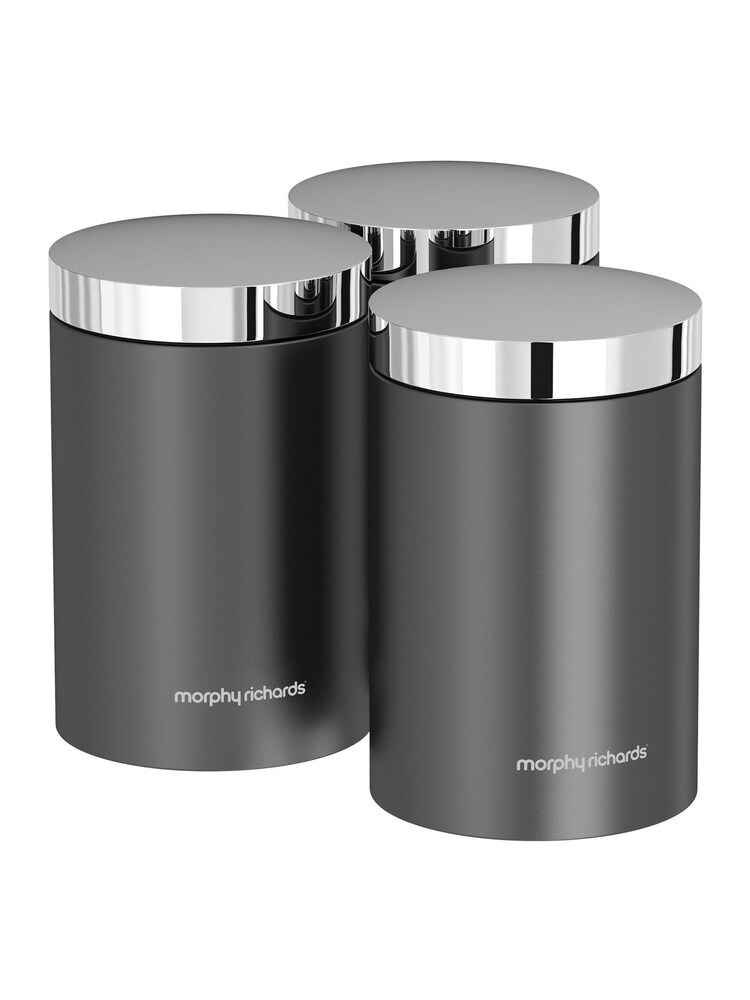 Morphy Richards Set of 3 Clear Storage Jars - Image 2 of 2