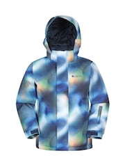 Mountain Warehouse Blue Mogal Printed Ski Jacket - Image 1 of 6