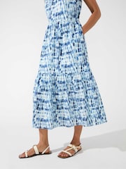 Ro&Zo - Blue Printed Tiered Dress - Image 4 of 7
