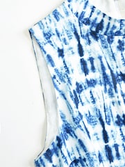 Ro&Zo - Blue Printed Tiered Dress - Image 6 of 7