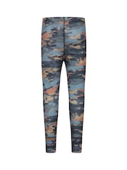Mountain Warehouse Grey Talus Printed Quick Dry Kids Baselayer-Top & Pants Set - Image 8 of 9
