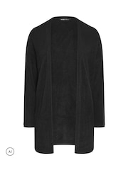 Yours Curve Black Soft Touch Cardigan - Image 5 of 6