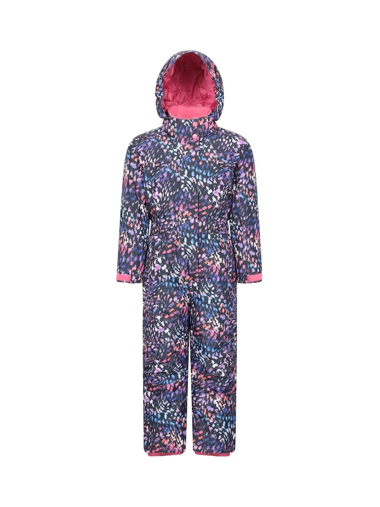 Mountain Warehouse Black Cloud Printed Kids All in One Waterproof Snowsuit - Image 1 of 5 Mountain Warehouse Black Cloud Printed Kids All in One Waterproof Snowsuit - Image 1 of 5