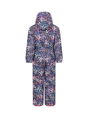 Mountain Warehouse Black Cloud Printed Kids All in One Waterproof Snowsuit - Image 3 of 5