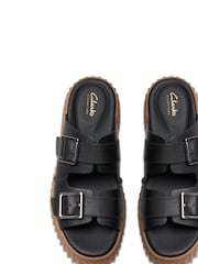 Clarks Black Interest Torhill Slide Sandals - Image 6 of 7