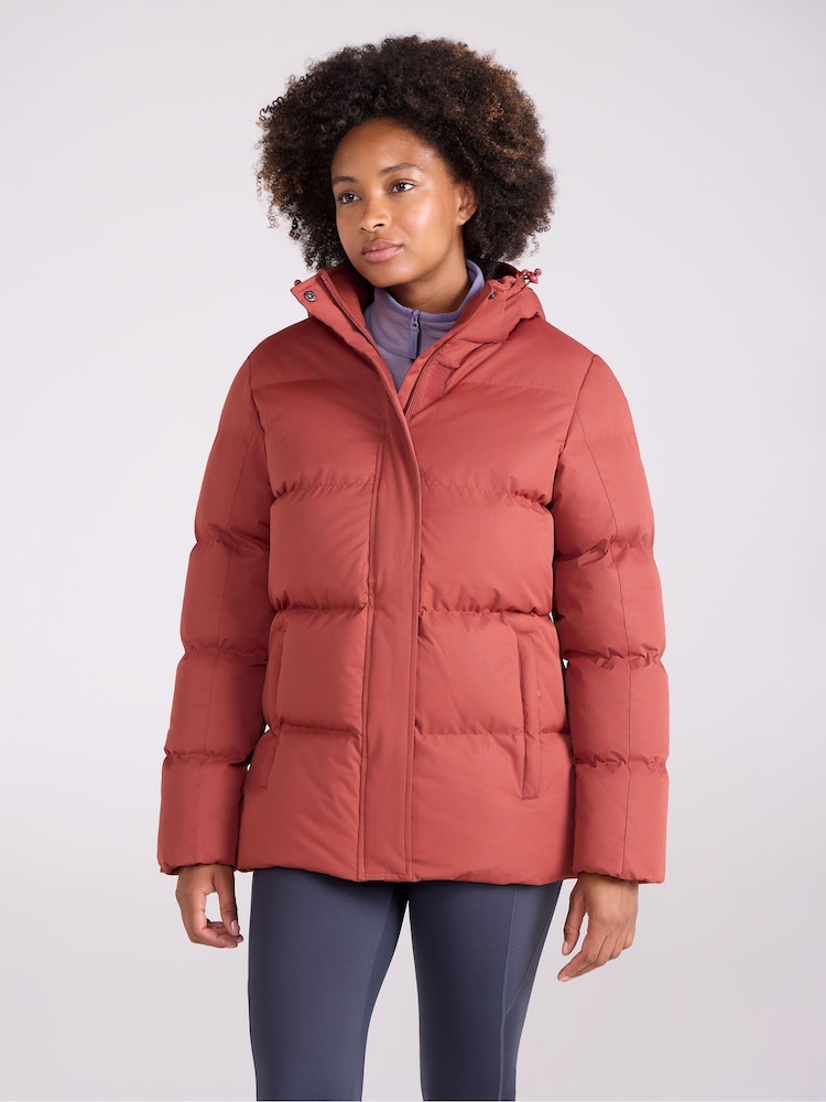 Mountain Warehouse Orange Snow Womens Water-Resistant Padded Jacket - Image 1 of 4 Mountain Warehouse Orange Snow Womens Water-Resistant Padded Jacket - Image 1 of 4