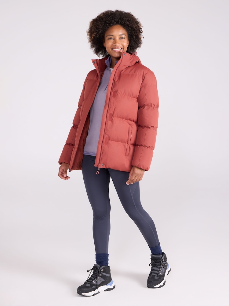 Mountain Warehouse Orange Snow Womens Water-Resistant Padded Jacket - Image 2 of 4 Mountain Warehouse Orange Snow Womens Water-Resistant Padded Jacket - Image 2 of 4