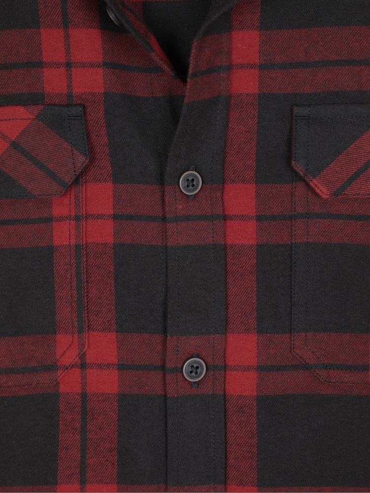 Mountain Warehouse Red Trace Flannel Long Sleeve Shirt - Image 4 of 4 Mountain Warehouse Red Trace Flannel Long Sleeve Shirt - Image 4 of 4