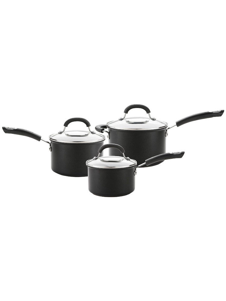 Circulon 3 Piece Black Saucepan Set - Image 1 of 1
