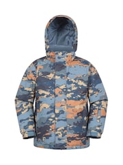 Mountain Warehouse Slate Blue Mogal Printed Ski Jacket - Image 1 of 6