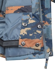Mountain Warehouse Slate Blue Mogal Printed Ski Jacket - Image 6 of 6