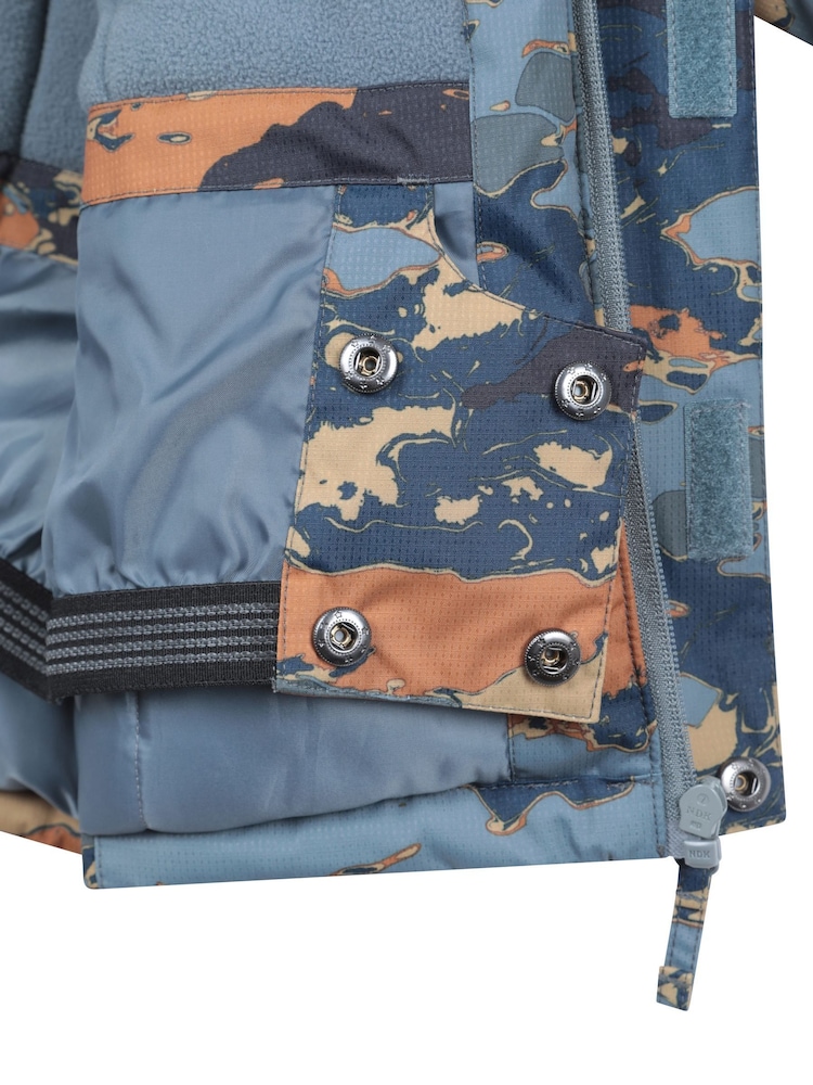 Mountain Warehouse Slate Blue Mogal Printed Ski Jacket - Image 6 of 6 Mountain Warehouse Slate Blue Mogal Printed Ski Jacket - Image 6 of 6