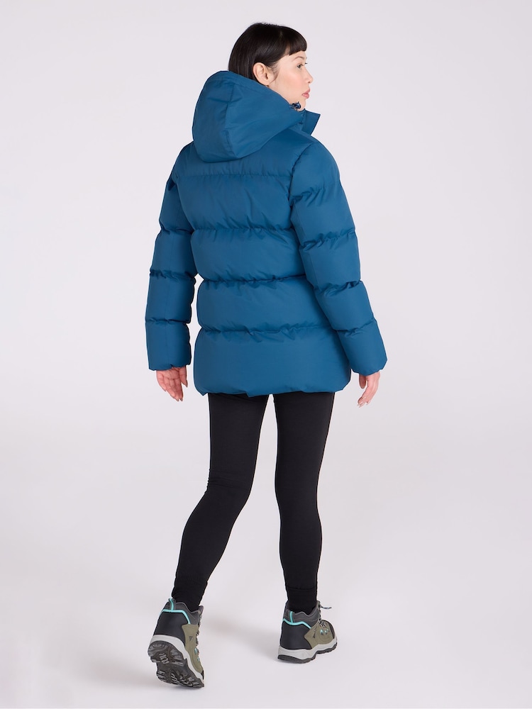 Mountain Warehouse Blue Snow Womens Water-Resistant Padded Jacket - Image 4 of 4 Mountain Warehouse Blue Snow Womens Water-Resistant Padded Jacket - Image 4 of 4