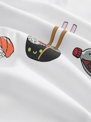 Camiseta blanca extragrande con estampado de sushi de Olivia Rubin - Imagen 3 de 3