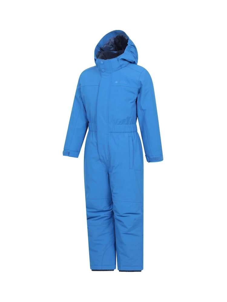 Mountain Warehouse Blue Cloud All In One Waterproof Snowsuit - Image 2 of 5 Mountain Warehouse Blue Cloud All In One Waterproof Snowsuit - Image 2 of 5