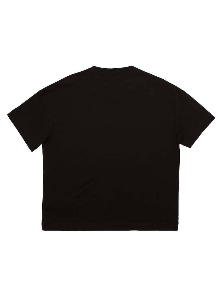Emporio Armani EA7 Boys Logo Series Black T-Shirt - Image 2 of 3