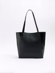 River Island Black Girls Embossed Bow Shopper - Image 2 of 4