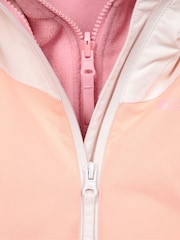 Mountain Warehouse Pink/Peach Lightning II 3 in 1 Waterproof Jacket - Image 6 of 6