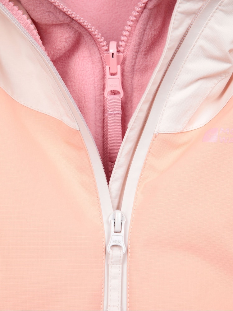 Mountain Warehouse Pink/Peach Lightning II 3 in 1 Waterproof Jacket - Image 6 of 6 Mountain Warehouse Pink/Peach Lightning II 3 in 1 Waterproof Jacket - Image 6 of 6