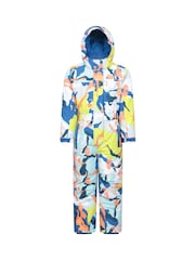 Mountain Warehouse Green Cloud Printed Kids All-In-One Waterproof Snowsuit - Image 1 of 5