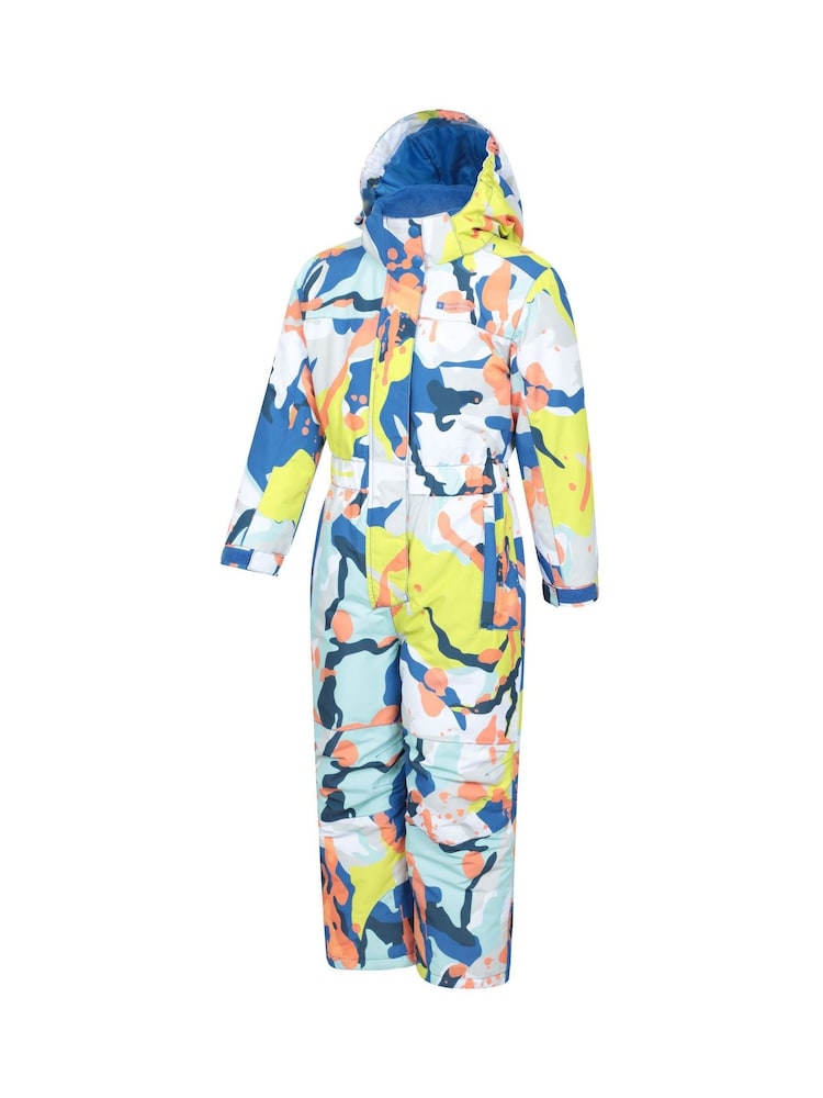 Mountain Warehouse Green Cloud Printed Kids All-In-One Waterproof Snowsuit - Image 2 of 5