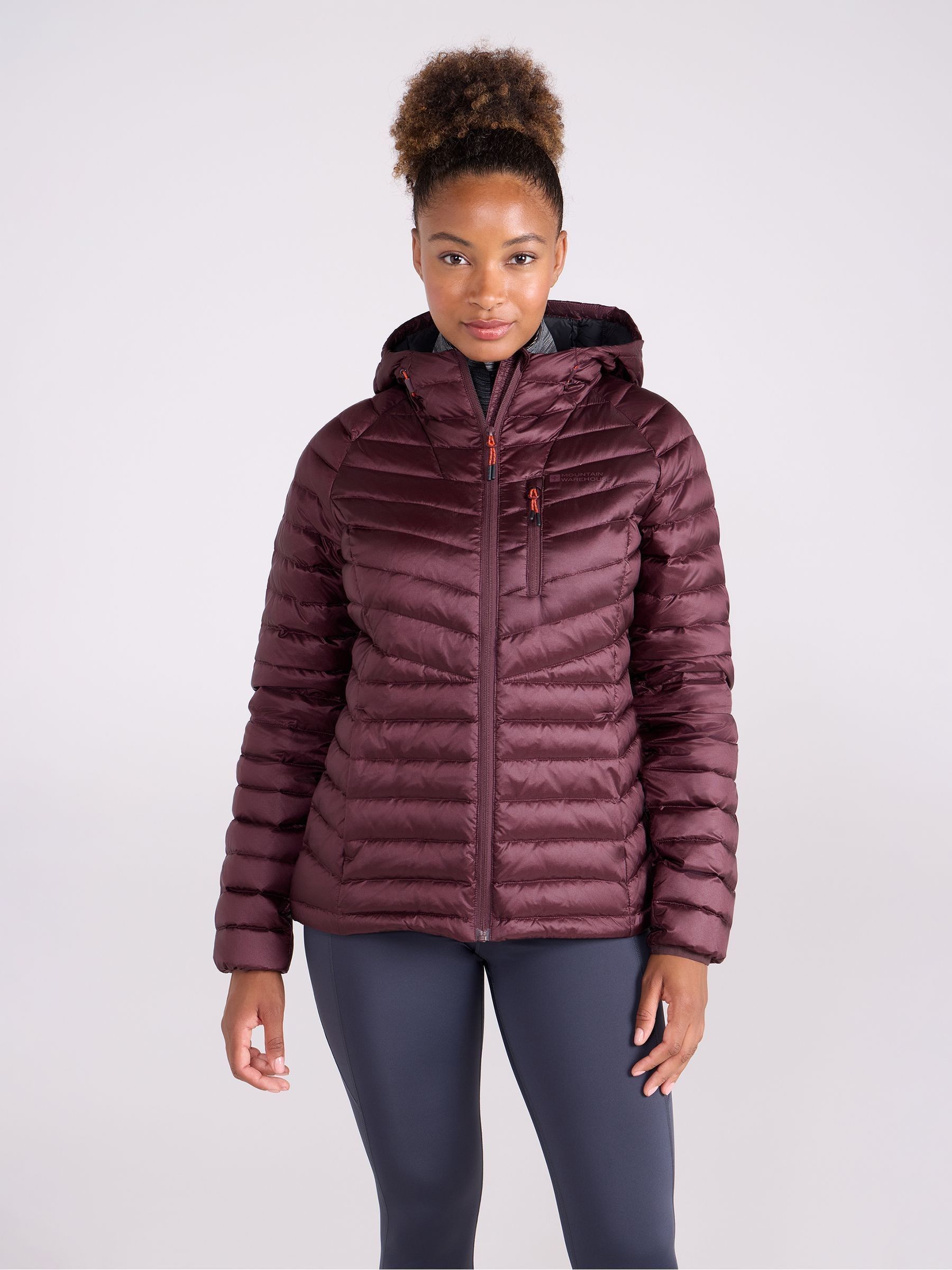 Mountain Warehouse Skyline Womens Hydrophobic Down Jacket - Water Resistant, Insulated Puffer Jacket, Adjustable - Autumn Winter, Travelling & Daily Use - Image 2