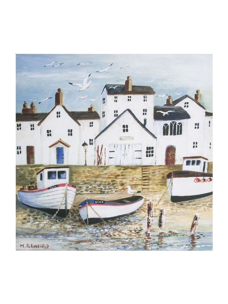Art For The Home Blue Harbour Side Wall Art - Image 1 of 1