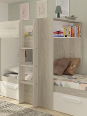 Trasman Grey Kids Barca Bunkbed With Storage Drawers And Wardrobe - Image 1 of 5