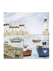 Art For The Home Blue Harbour Side Wall Art - Image 1 of 1