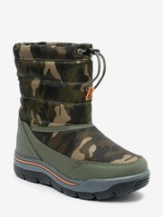 Khaki Camo Thermal Thinsulate Lined Water Resistant Boots - Image 2 of 5