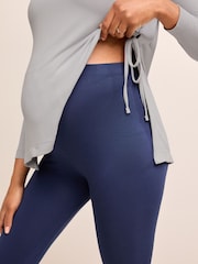 Black/Navy Blue Maternity Essential Leggings 2 Pack - Image 5 of 6
