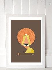 East End Prints White Lion Print - Image 1 of 1