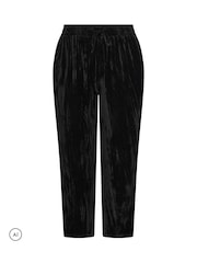 Yours Curve Velvet Barrel Trousers - 6суретінің 5 суреті