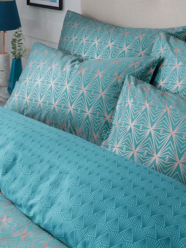 Sam Faiers Caspia Deco 100% Cotton Duvet Cover and Pillowcase Set - Изображение 2 из 3
