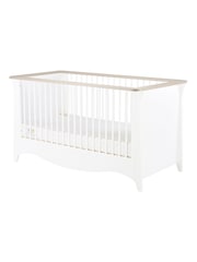 CuddleCo White Ash Clara Cot Bed - Image 5 of 7