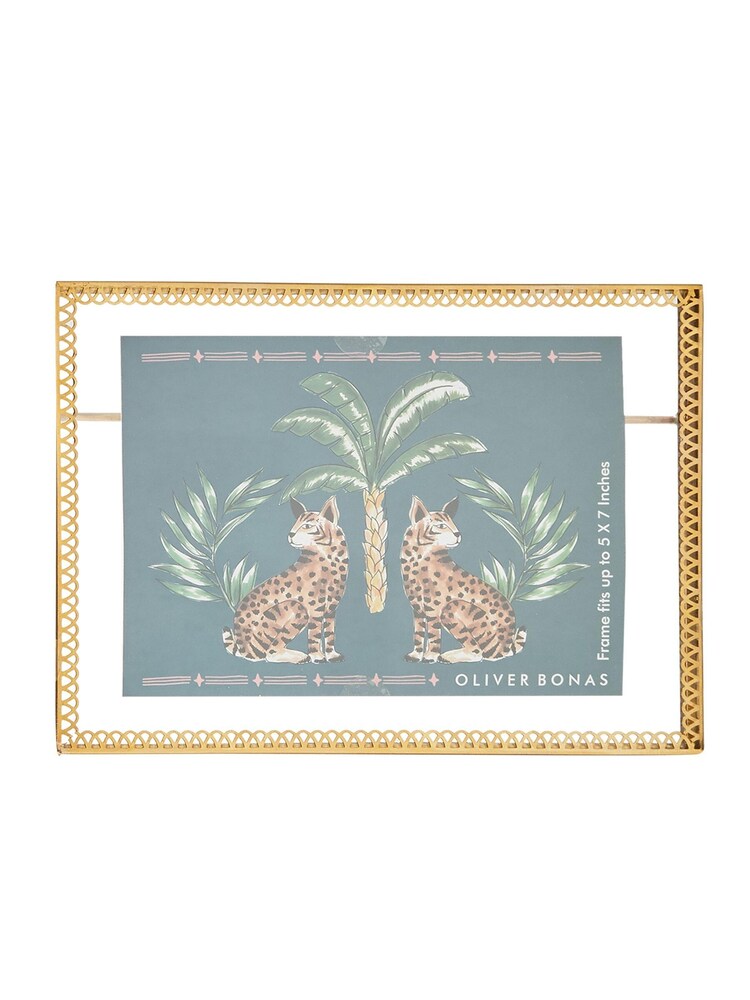 Oliver Bonas Gold Lace Edge 5x7 Photo Frame - Image 3 of 3 Oliver Bonas Gold Lace Edge 5x7 Photo Frame - Image 3 of 3