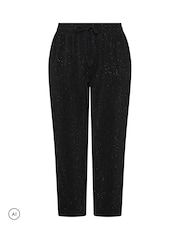 Yours Curve Sparkle Barrel Trousers - 5şəkildən 5 şəkil