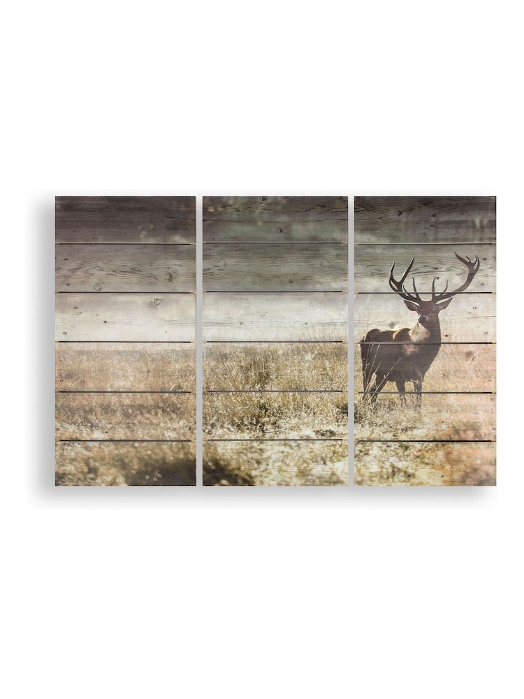 Art For The Home Natural Highland Wood Wall Art - Image 2 of 3