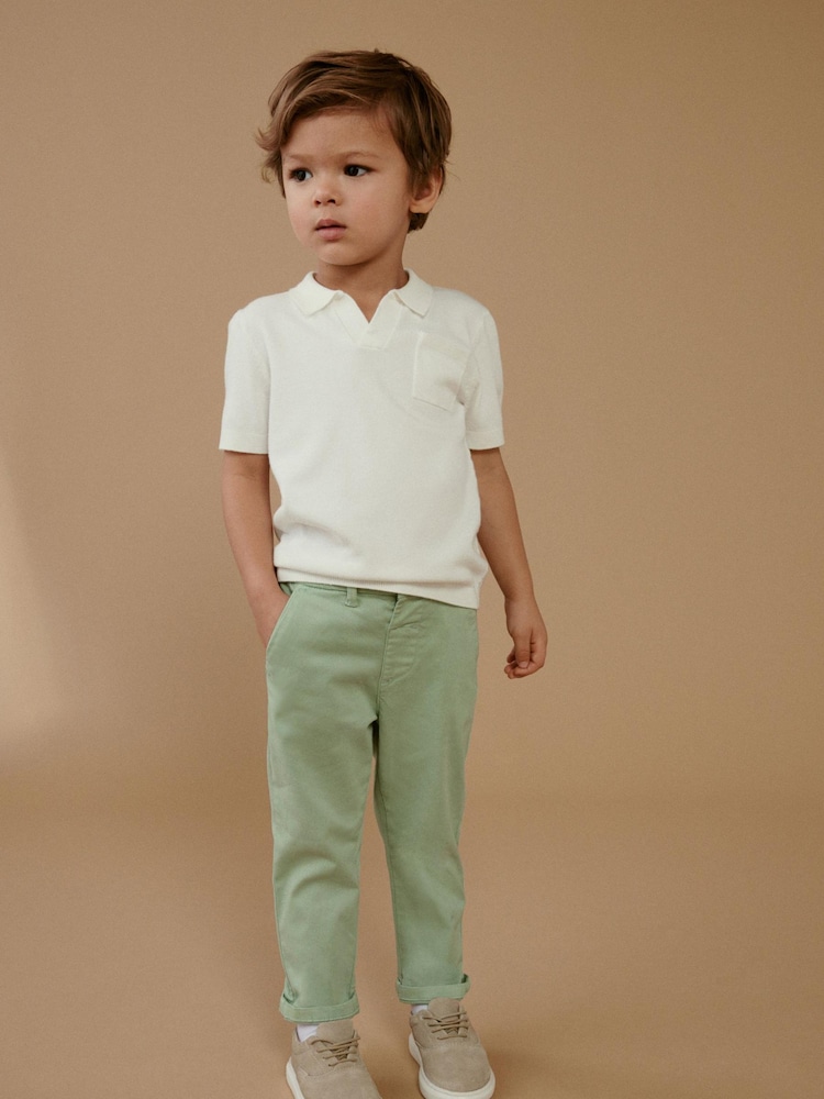 Mint Zöld - Stretch Chinos Nadrágok (3hónap –7év) - 6/ 2 kép