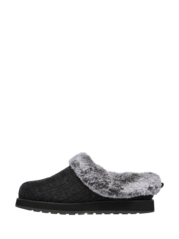 Skechers Dark Grey Womens Keepsakes Ice Angel Slippers - Image 6 of 7