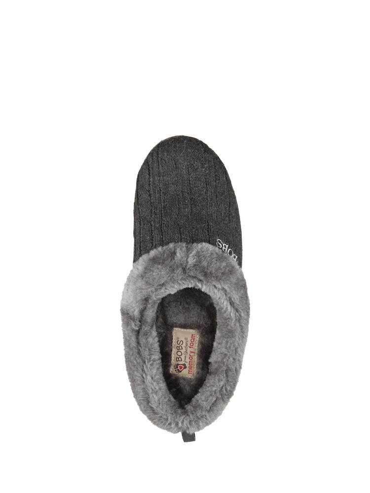 Skechers Dark Grey Womens Keepsakes Ice Angel Slippers - Image 7 of 7