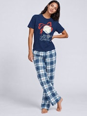Brands In Blue Polar Express Christmas Pyjamas - Image 1 of 3